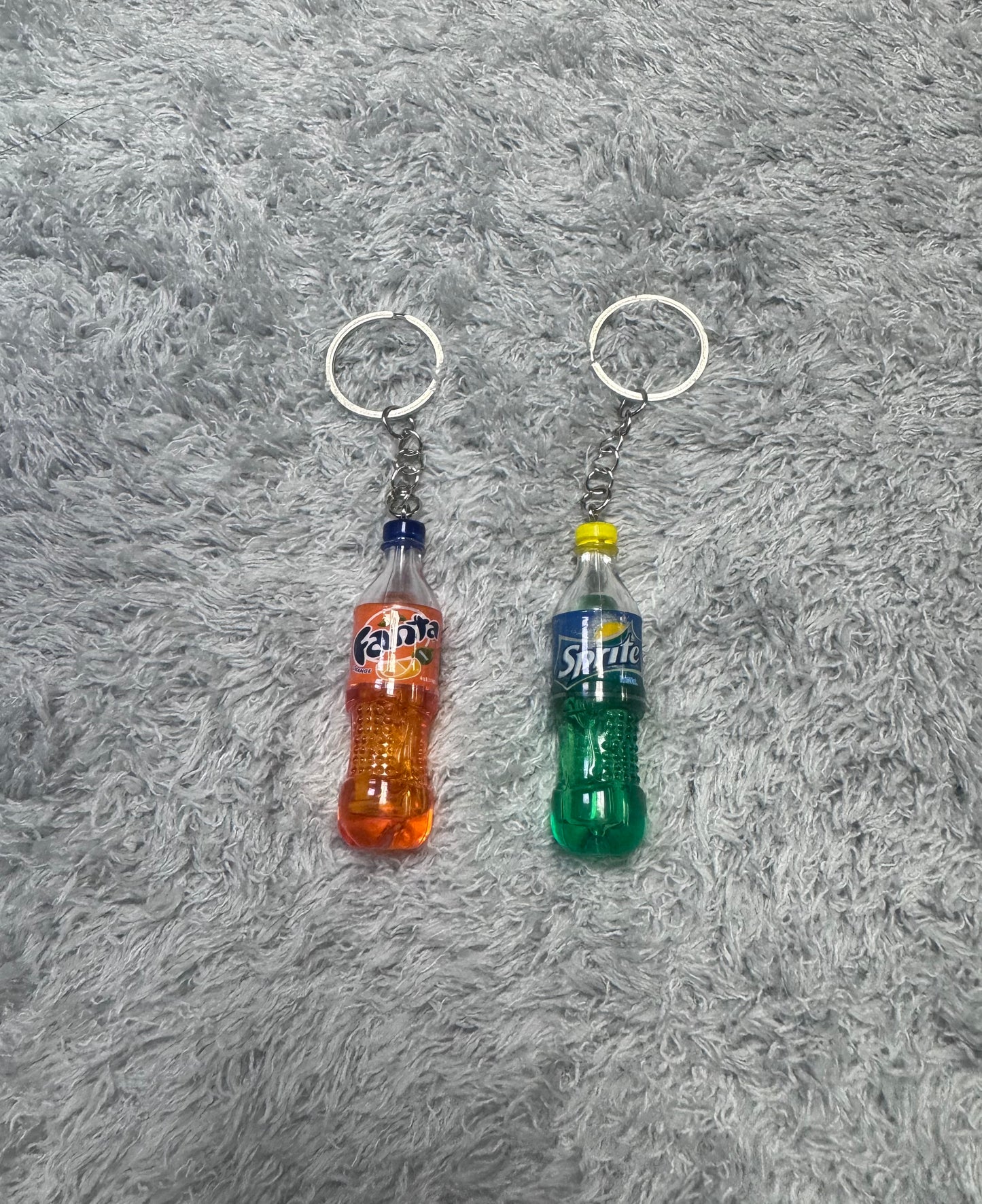 Soda bottle keychain