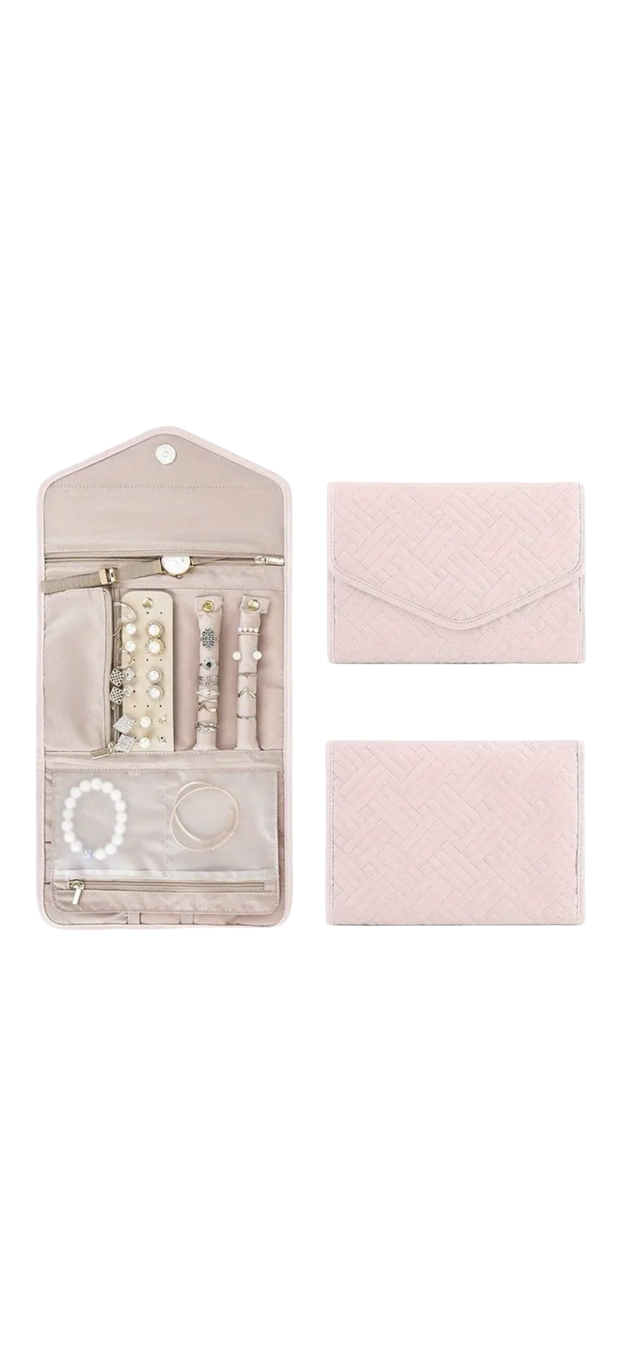 Cloth Fold Up Jewelry Organizer