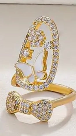 Butterfly/Bow Fingertip Ring