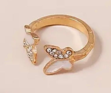 Double Butterfly Ring