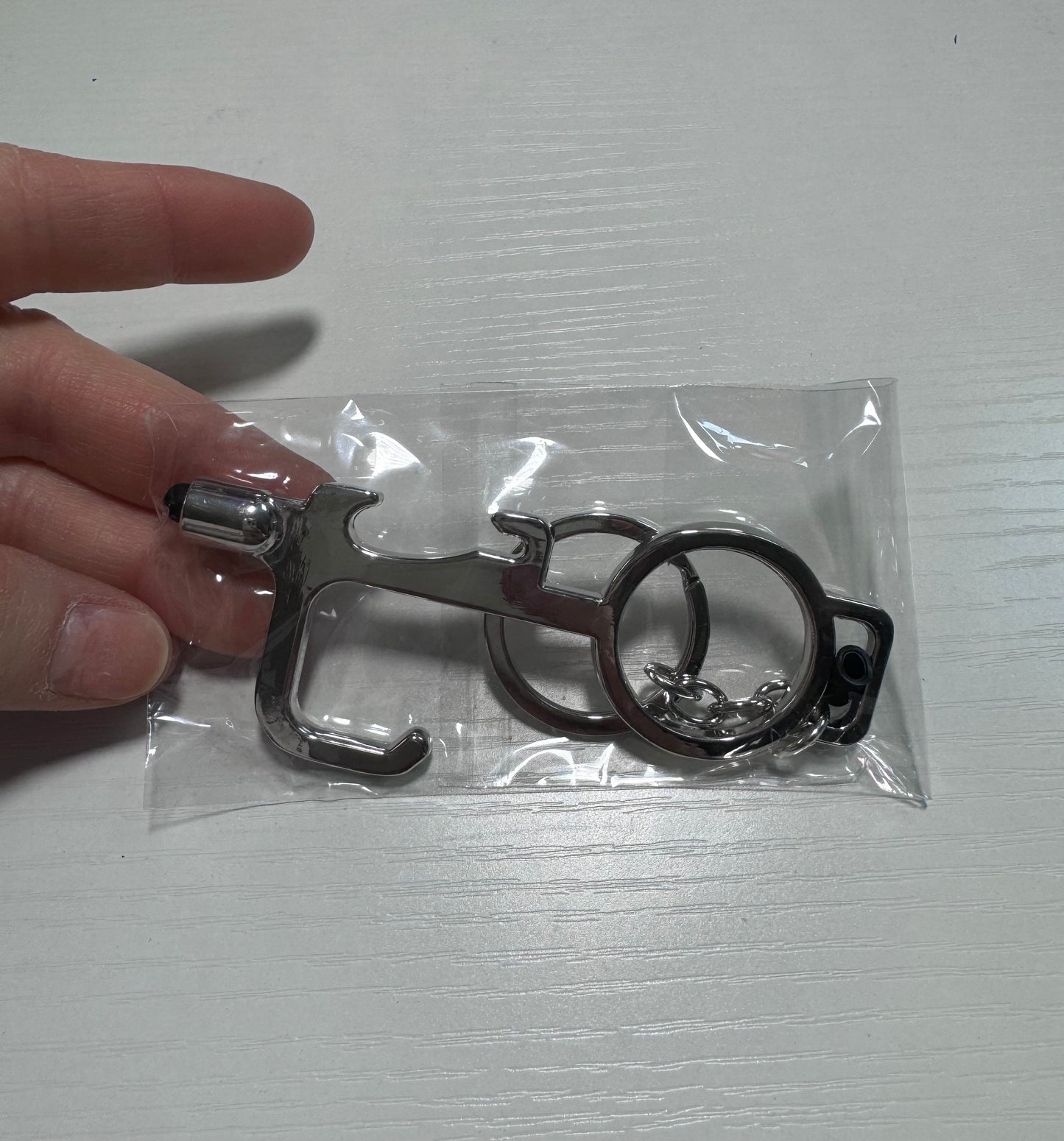 Anti-touch door handle opener/touch screen tip