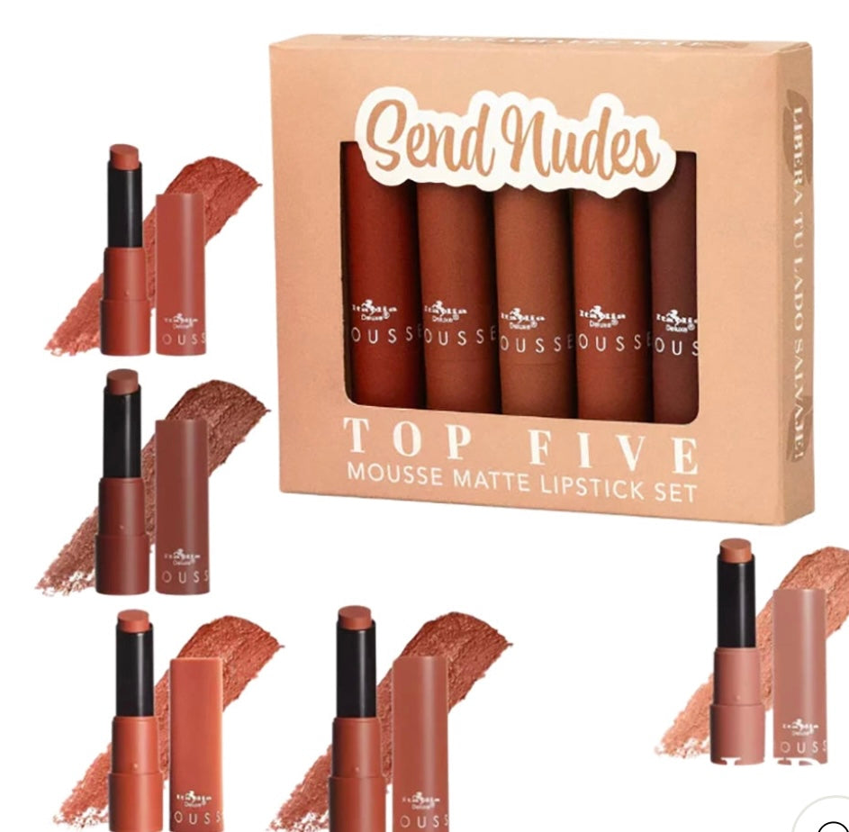 Italia Deluxe Top Five Mousse Matte Lipstick Set