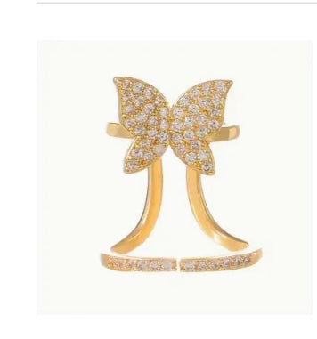 Butterfly Fingertip Ring