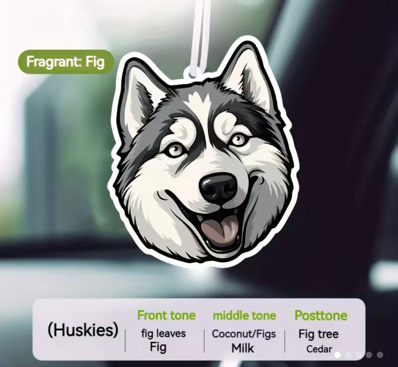 Husky face air freshener