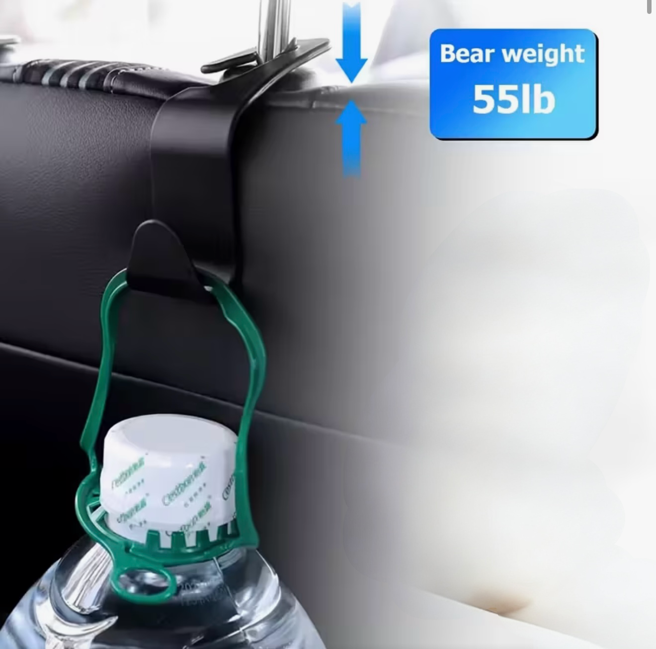 Headrest hook/phone holder