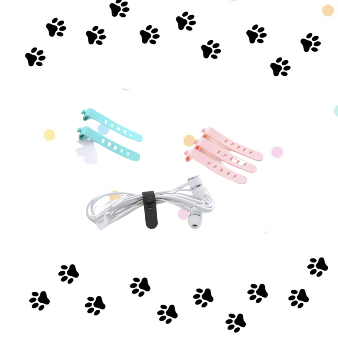 Cable holder/organizer silicone strap