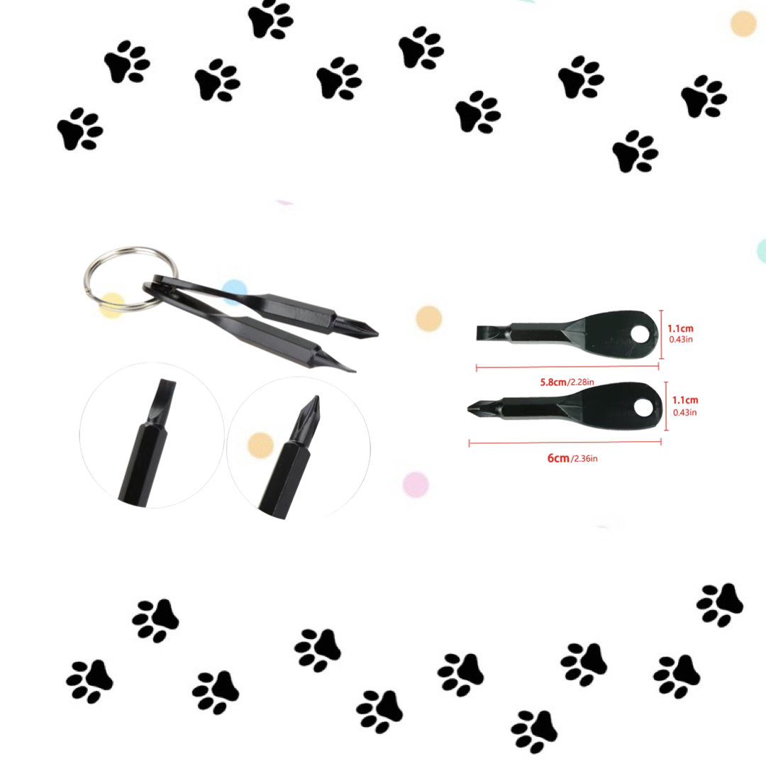 Phillips/Standard portable screwdriver keychain