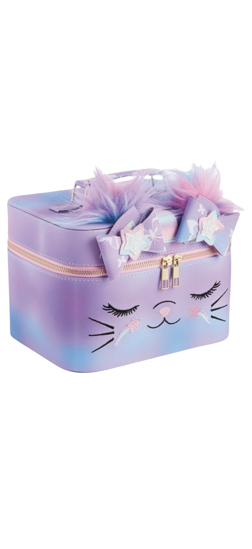 Cute Kitty Train Case