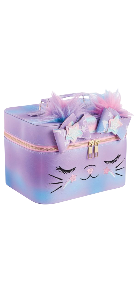 Cute Kitty Train Case