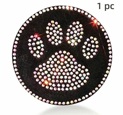 Paw print vehicle coasters