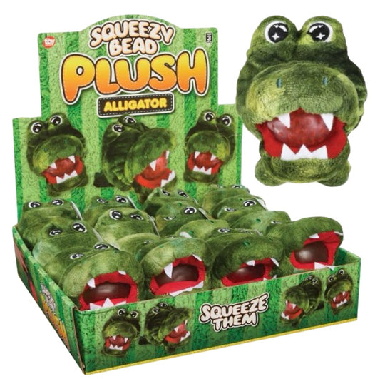 Plush Crocodile Beaded Squish