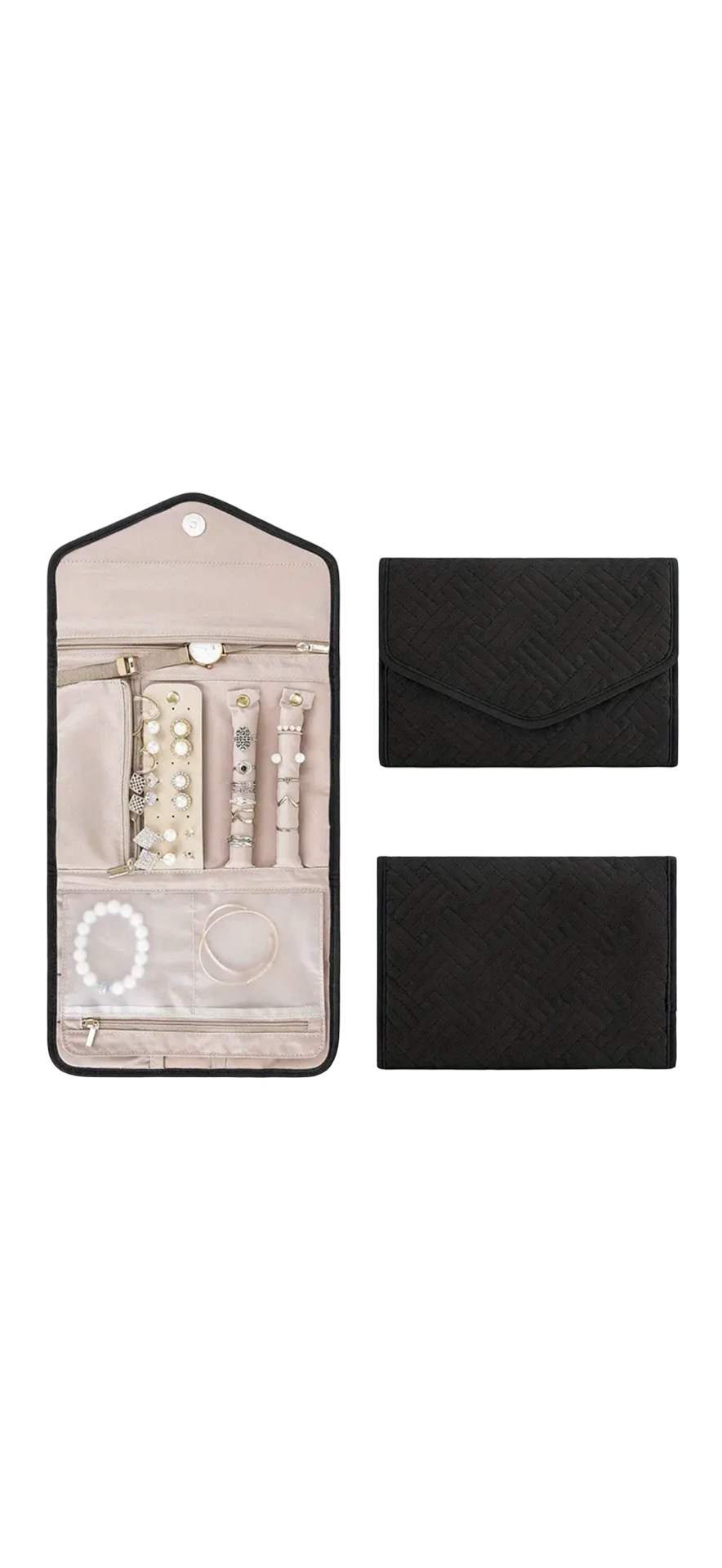 Cloth Fold Up Jewelry Organizer
