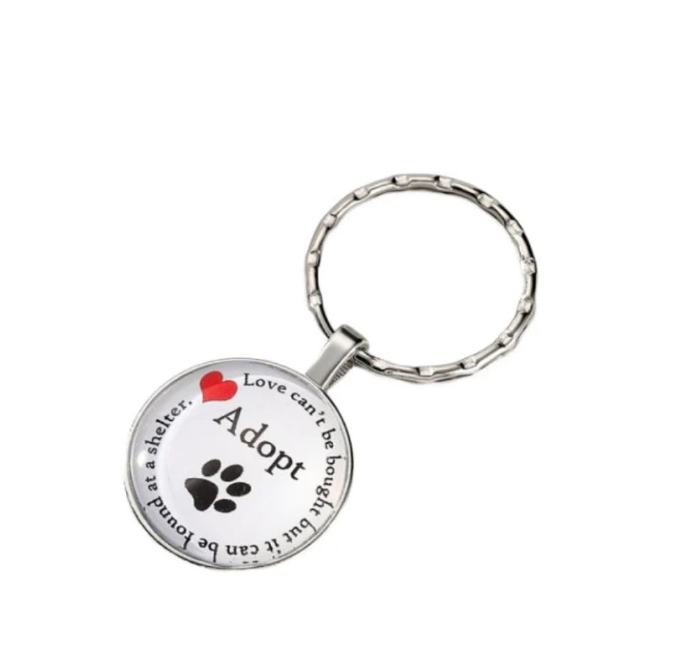 Adopt keychain and Love decal