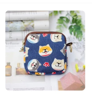 Husky/Shiba Inu coin purse
