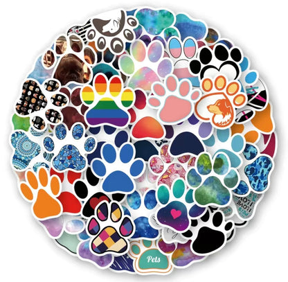 Paw stickers