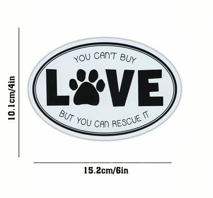 Adopt keychain and Love decal