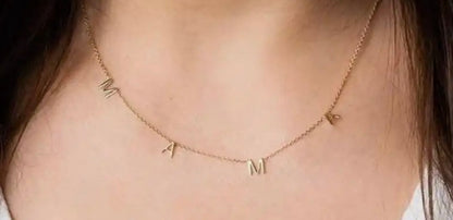 Mama Initial Necklace