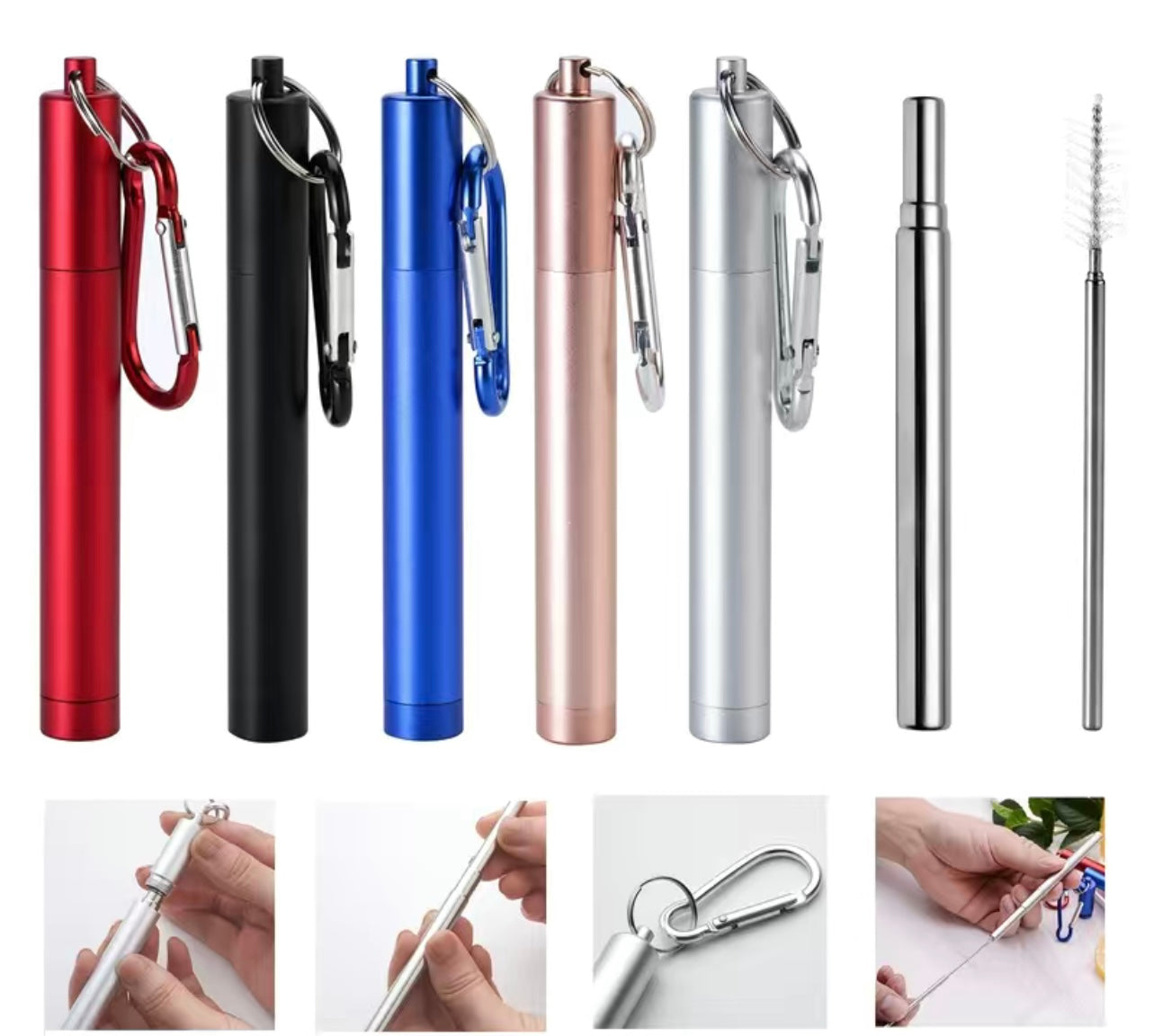 Stainless steal portable/expandable straw