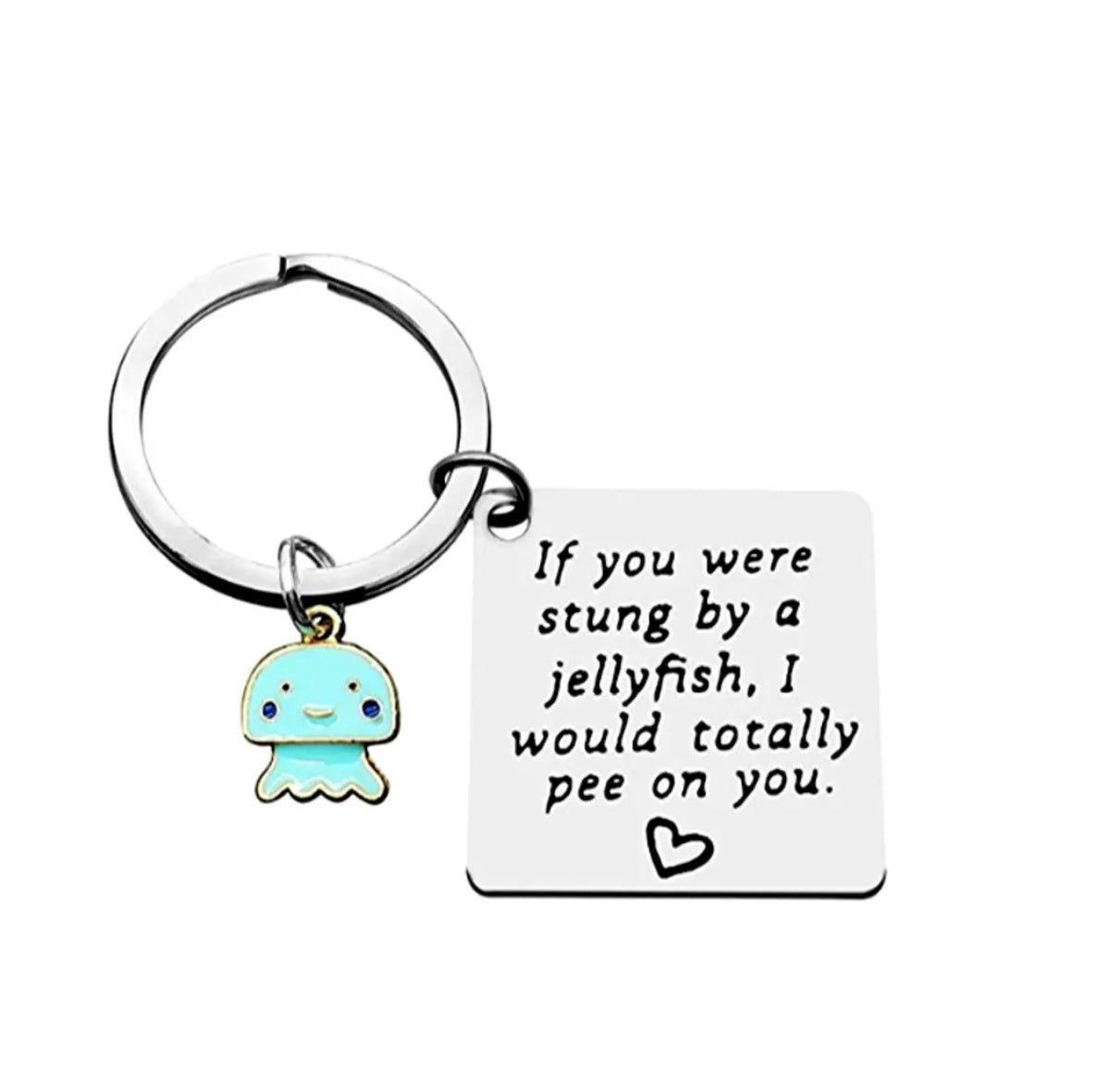 Funny Jellyfish Keychain