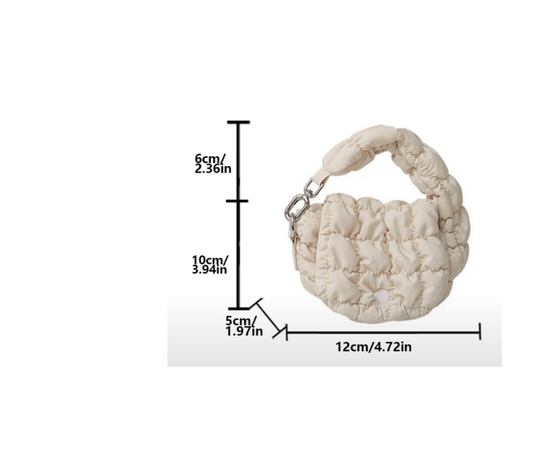Mini Puffer Bag Keychain