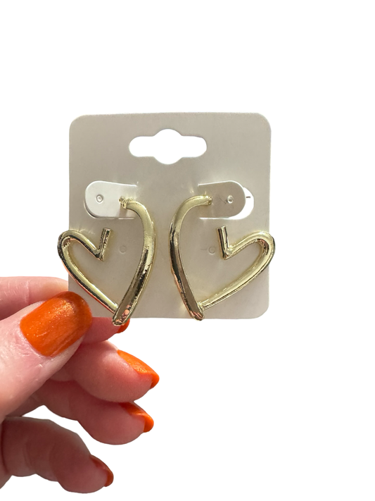 Golden Heart Earrings