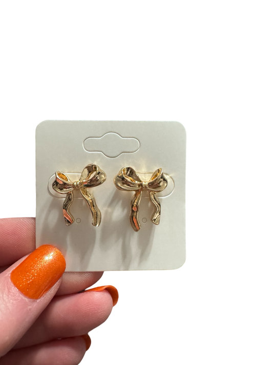 Golden Bow Earrings